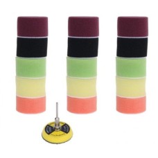 Набір полірувальних паралонів 50 мм 15 шт 1 тримач для гравера дрелі шуруповерта S-Body Technology