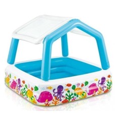 Дитячий надувний басейн Intex «Акваріум» 157х157х122 см (57470)