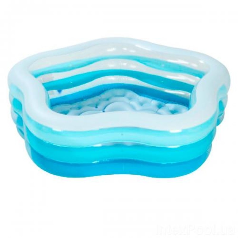 Дитячий надувний басейн Intex 56495 «Морська зірка» Blue, 183 х 180 х 53 см