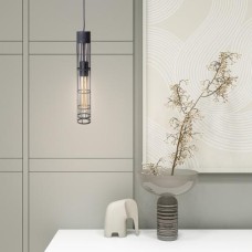 Світильник підвісний MSK Electric Flow у стилі лофт під лампу Е27 чорний муар MR 6040 BK