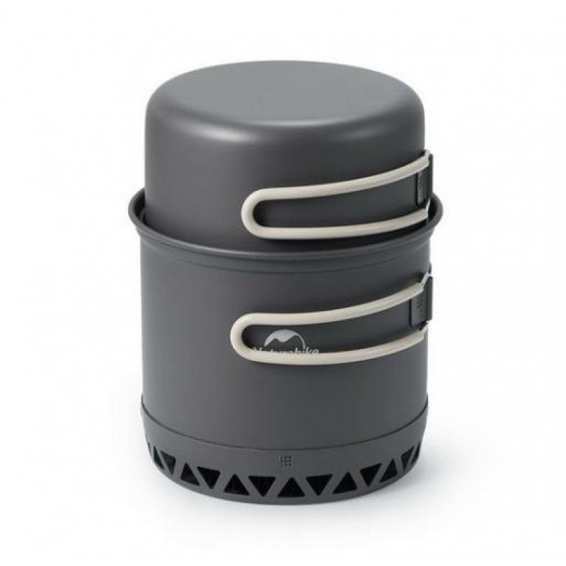 Набір посуду для кемпінгу Naturehike CNK2300CJ0002 2 предмети Сірий (2323509655)