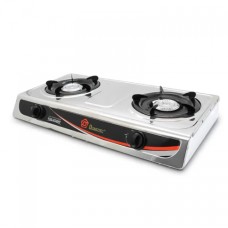 Газова плита настільна Domotec MS-6606 2 конфорки 4400W Silver