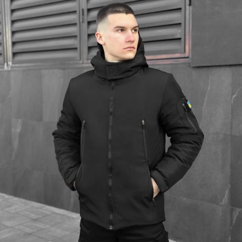 Чоловіча зимова куртка Pobedov Jacket Motive 145081 XL Чорний (00000000390)