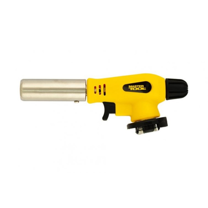 Пальник для газового балона MASTERTOOL GM Фотон п'єзопідпал/керамічний захист Ø22 мм/1300°С (44-5041)