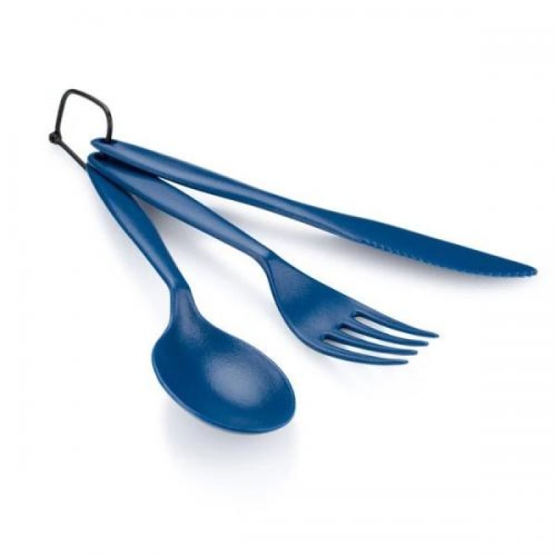 Комплект GSI Outdoors ніж/виделка/ложка Tekk Cutlery 3 предмети Синій (1099-70526)