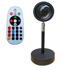 Проекційна настільна LED лампа RIAS Sunset Lamp R116 16в1 USB з пультом (3_01496)