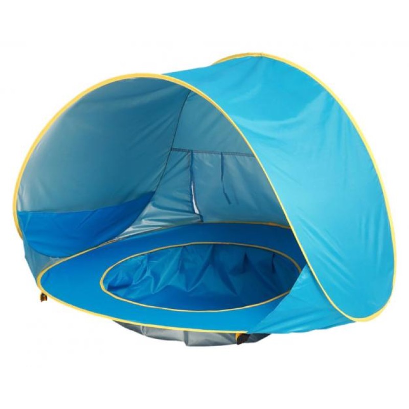 Намет дитячий саморозкладний RIAS з басейном 70x117х79 см Blue (3_01074)