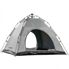 Намет туристичний двомісний Lugi 200х200х140 см Сіро-чорний (LU-019G)