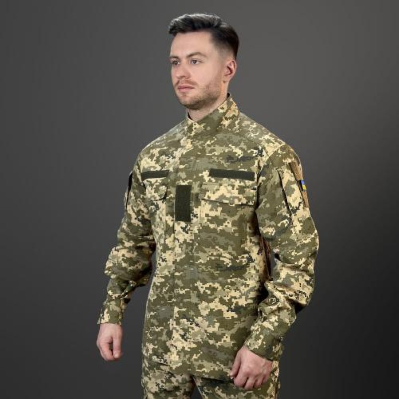 Кітель чоловічий тактичний Pobedov Rip-Stop 358040 M Піксель (00000005930)