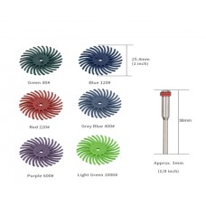 Набір абразивних щіток для полірування 6 шт + тримач