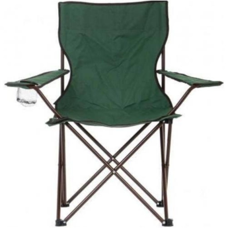 Стілець складаний туристичний VigohA з підсклянником в чохлі Темно-зелений