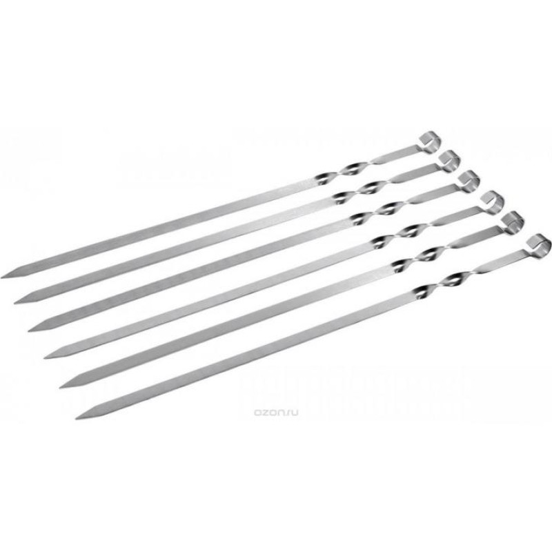 Набір шампурів із сталі 6 шт 60,5 см A-PLUS 1834