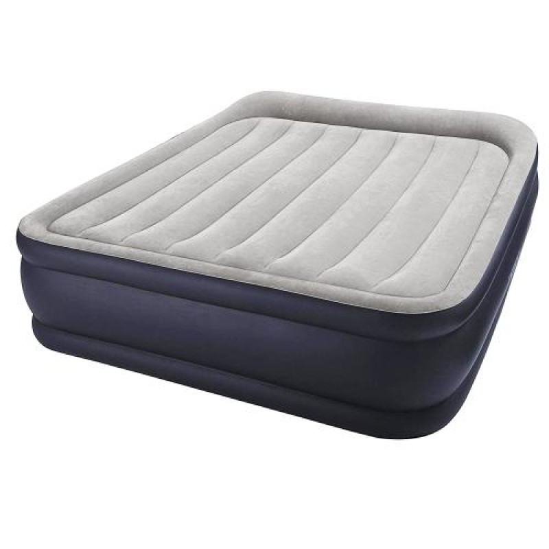 Надувне ліжко Intex 64136 (67738), 152 х 203 х 42 см, вбудований електронасос. Двоспальна