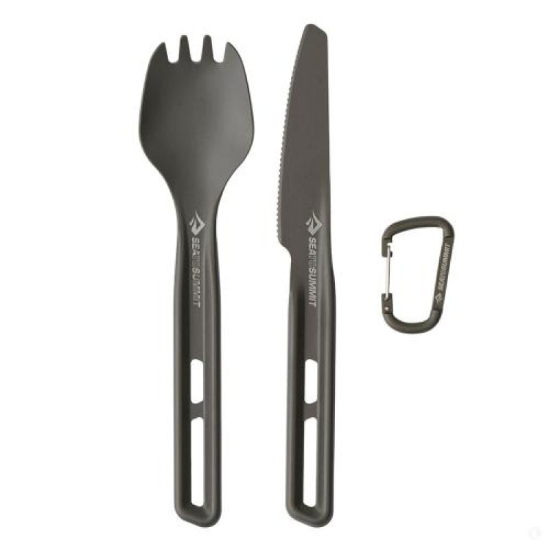 Набір столових приладів Sea to Summit Frontier UL Cutlery Set 2 шт Темно-сірий (STS ACK034021-121701)