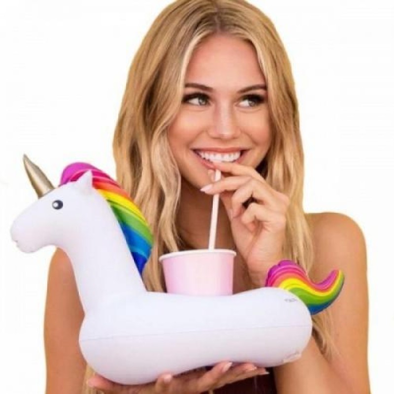 Надувний підстаканник для басейну Mine Єдиноріг Intex 30х21 см (hub_j67nl4)