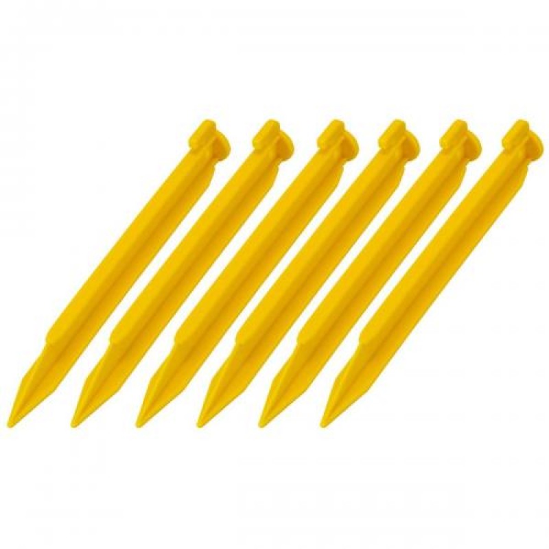 Пластикові кілки для намету Royokamp 5 шт Жовтий (1032863)