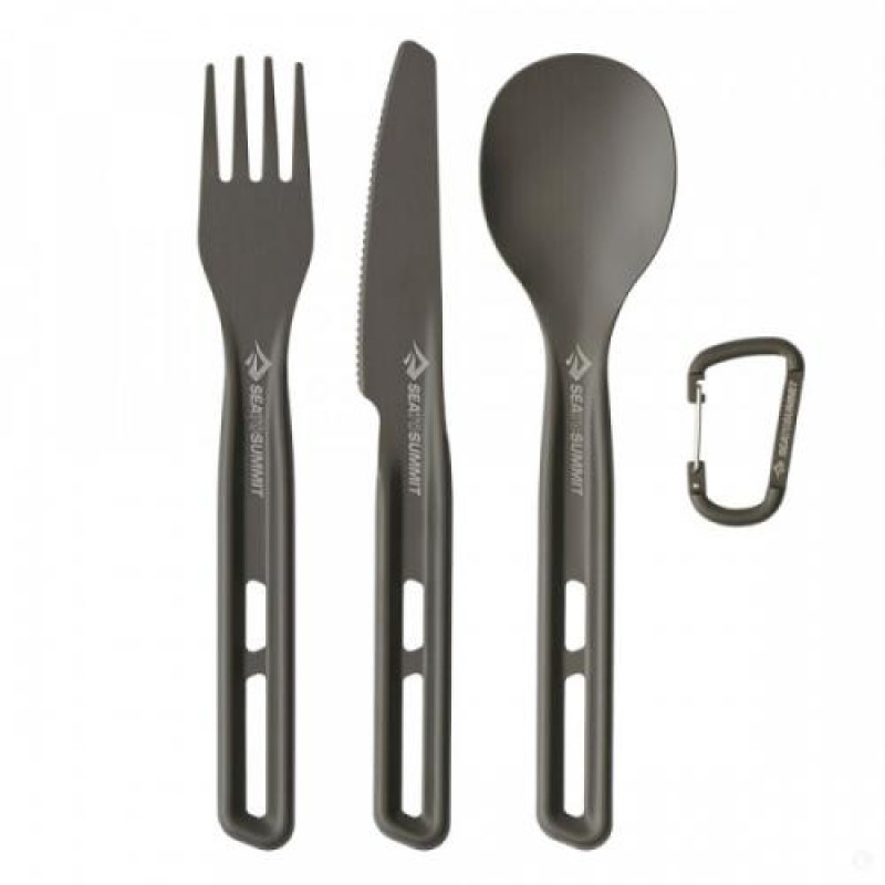 Набір столових приладів Sea to Summit Frontier UL Cutlery Set 3 шт Темно-сірий (STS ACK034021-121702)