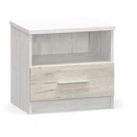 Тумба ліжка Меблі Сервіс Кім (2 шт) сан-ремо/дуб карі білий