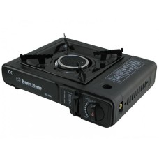 Портативна газова плита Happy Home BDZ-155-A з керамічним інфрачервоним пальником Black (3_01390)