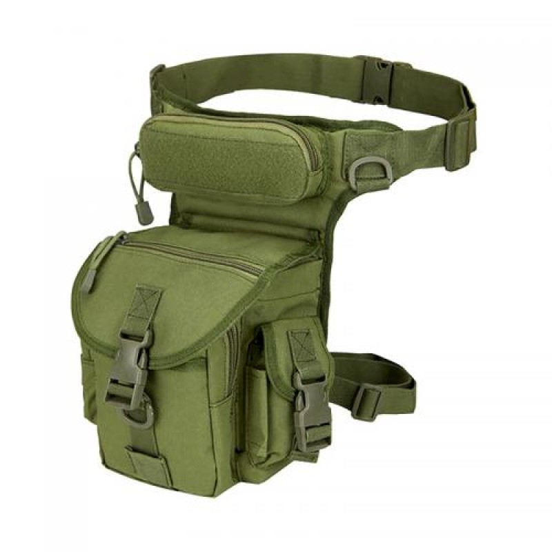 Сумка тактична на стегно Aokali Outdoor A90 30х22 см Green
