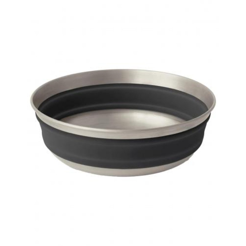 Миска складана Sea to Summit Detour Stainless Steel Collapsible Bowl 665 мл Чорно-сірий (STS ACK039011-050101)