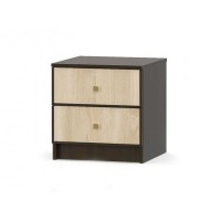 Тумба ліжка Меблі Сервіс Фантазія (2 шт) Венге темний/самоа