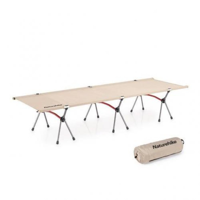 Ліжко складне туристичне Naturehike NH20JJ009 190x65x38 см Бежевий (2417507856)
