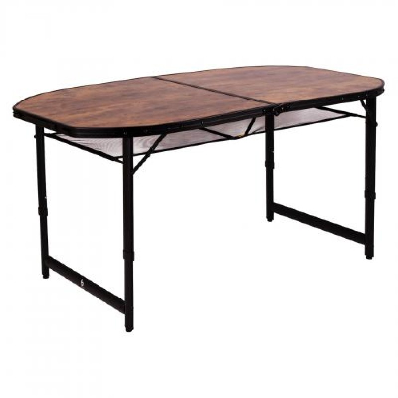 Стіл Bo-Camp Woodbine Oval 150x80 см Коричневий (DAS301532)