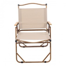 Стілець для кемпінгу складаний Lugi 52х53х77 см Бежево-коричневий (HP-SY-1B)