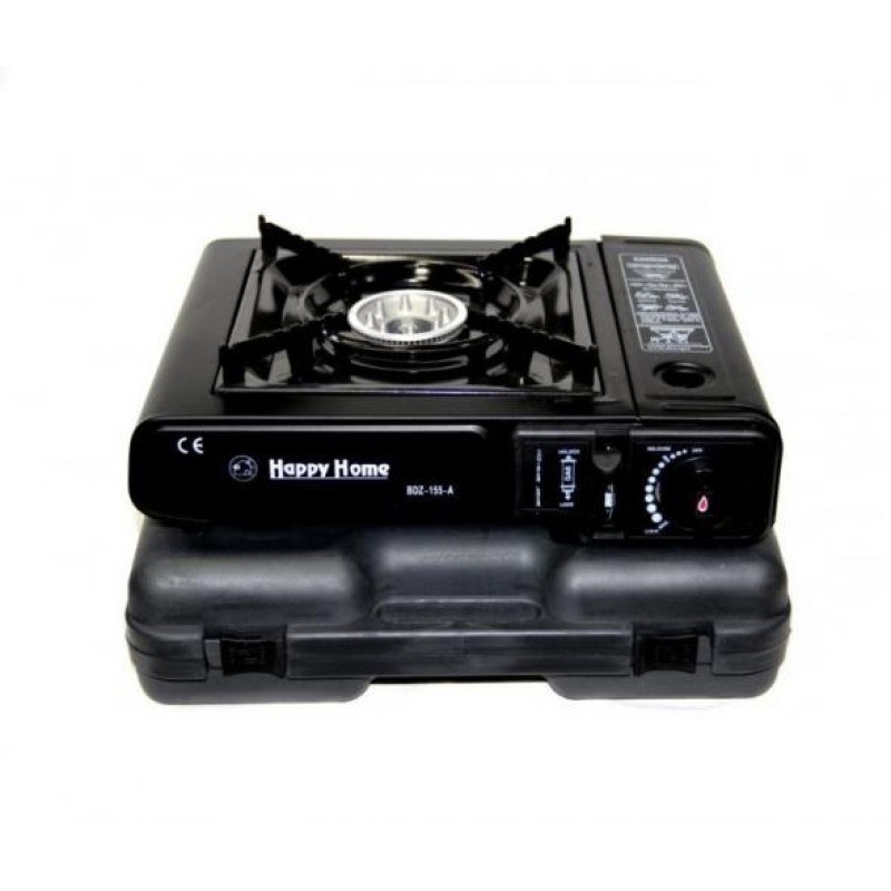 Портативна туристична газова плита з п'єзопідпалом Happy Home BDZ-155-A/1021