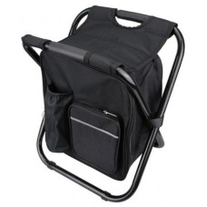 Стілець - рюкзак складний 3в1 з термосумкою BackPack Чорний