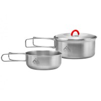 Набір посуду Terra Incognita Solo Set 600/350 мл Сірий (TI-SoloSet)