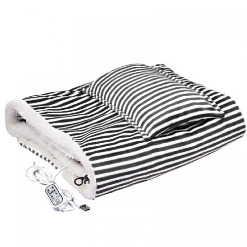 Плед із підігрівом Lesko 105*65 см Чорний (10420-53791)