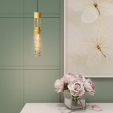 Світильник підвісний MSK Electric Flow у стилі лофт під лампу Е27 золото MR 6040 GD