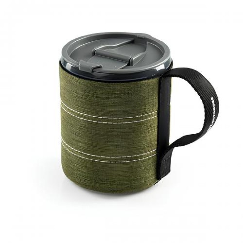 Кружка з неопреновим захистом GSI Outdoors Infinity Backpacker Mug 0.55 л Зелений (1099-75283)