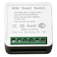 Розумний бездротовий вмикач RIAS M-16 Wi-Fi 220V 16A/3520W White (3_01781)