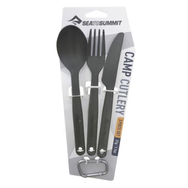 Набор столовых приборов Sea To Summit Camp Cutlery Set Charcoal 18,5 см (1033-STS ACUTLCH)