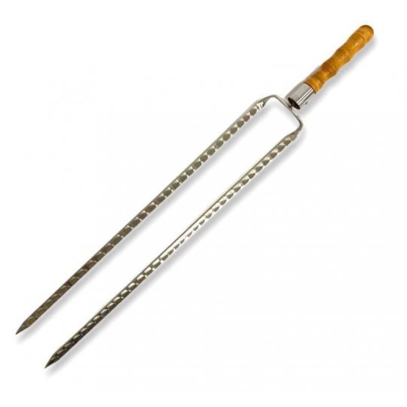 Подвійний шампур Gorillas BBQ Бамбук рожен 45 см 1 шт