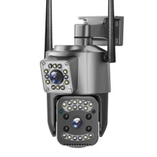 IP камера відеоспостереження RIAS SC03-4G Wi-Fi 2 об'єктива 4MP+4MP вулична з віддаленим доступом