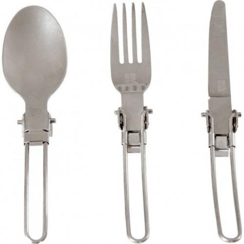 Набір столових приборів Skif Outdoor Trinity 3 предмети Сірий (1013-389.02.36)
