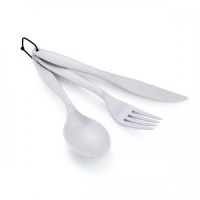 Комплект GSI Outdoors ніж/виделка/ложка Ring Cutlery 3 предмети Білий (1099-70502)