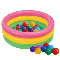Дитячий надувний басейн Intex Веселка 86х25 см (58924-1)
