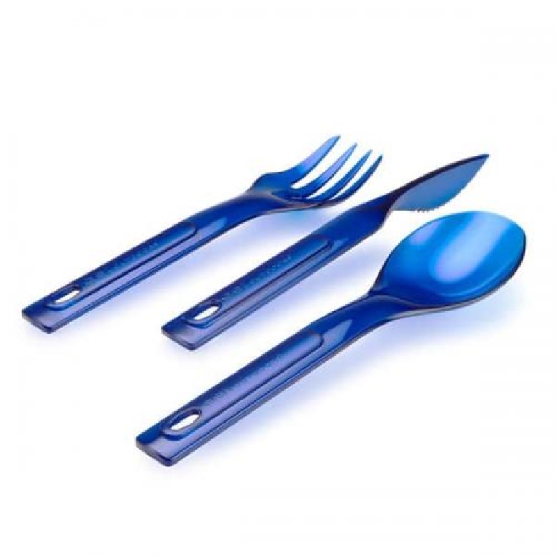 Комплект GSI Outdoors ніж/виделка/ложка Stacking Cutlery Set 3 предмети Синій (1099-72602)