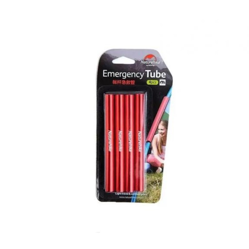 Ремонтний набір для каркаса наметів Naturehike NH17A001-W 1,3х12,8 см 4 шт Червоний (1047-6927595701645)