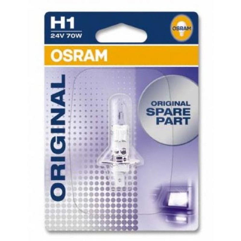 Автолампа OSRAM H1 64155-01B 70W 24V P14.5S 10X1 Blister