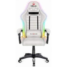 Комп'ютерне крісло Hell's HC-1003 LED RGB White