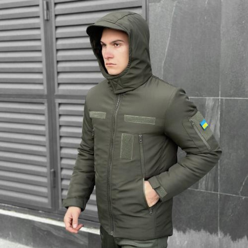 Чоловіча зимова куртка Pobedov Jacket Motive 382478 XXL Хакі (00000006951)