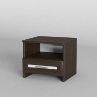 Тумба приліжкова Тиса Мебель ТП-101 Венге Білий 38x40x40 см