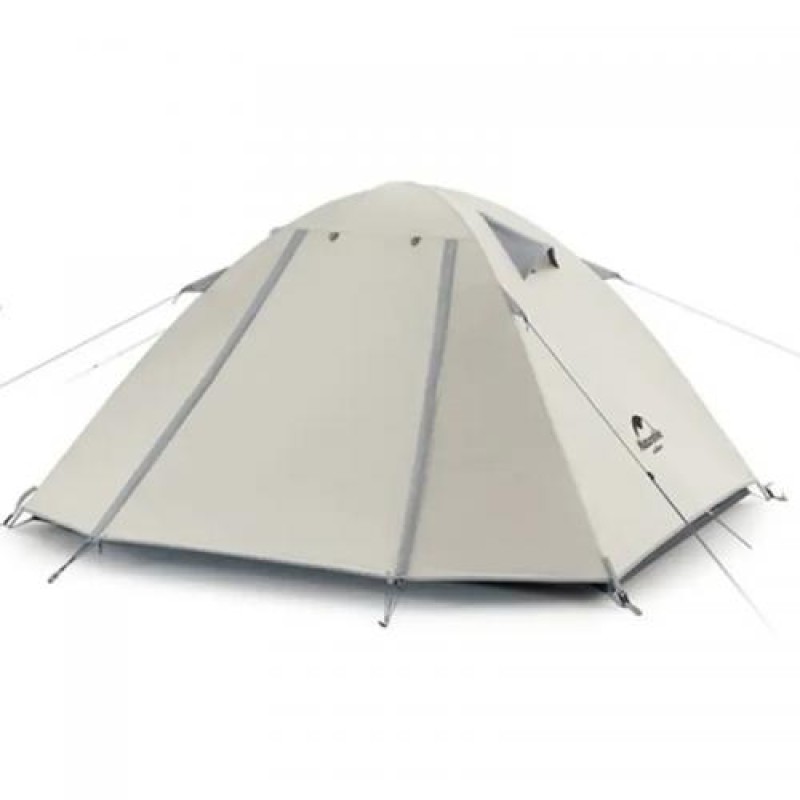 Намет Naturehike P-Series CNK2300ZP028 чотирьохмісний 210х210+55х100 см Світло-сірий (1047-6976023920462)