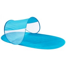 Підстилка пляжна RIAS саморозкладна з навісом 180х79х60 см Blue (3_01063)